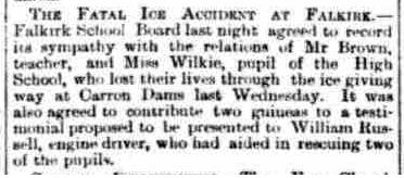 Newspaper 1890 William RUSSELL, February 19, 1890, Linked To: <a href='i933.html' >William Notman Russell</a>